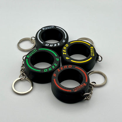 Racing Tire Keychain