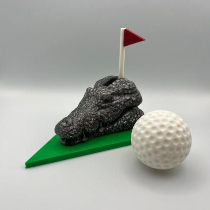 Crocodile Golf Ball Holder with Secret Compartment