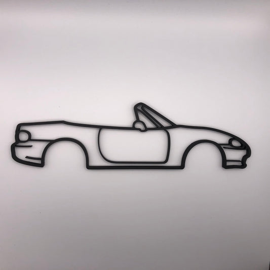 3D Printed Miata Silhouette Wall Art (23cm)