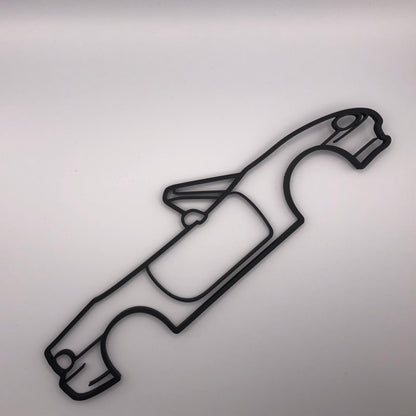 3D Printed Miata Silhouette Wall Art (23cm)