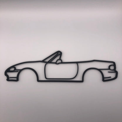 3D Printed Miata Silhouette Wall Art (23cm)
