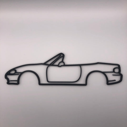 3D Printed Miata Silhouette Wall Art (23cm)