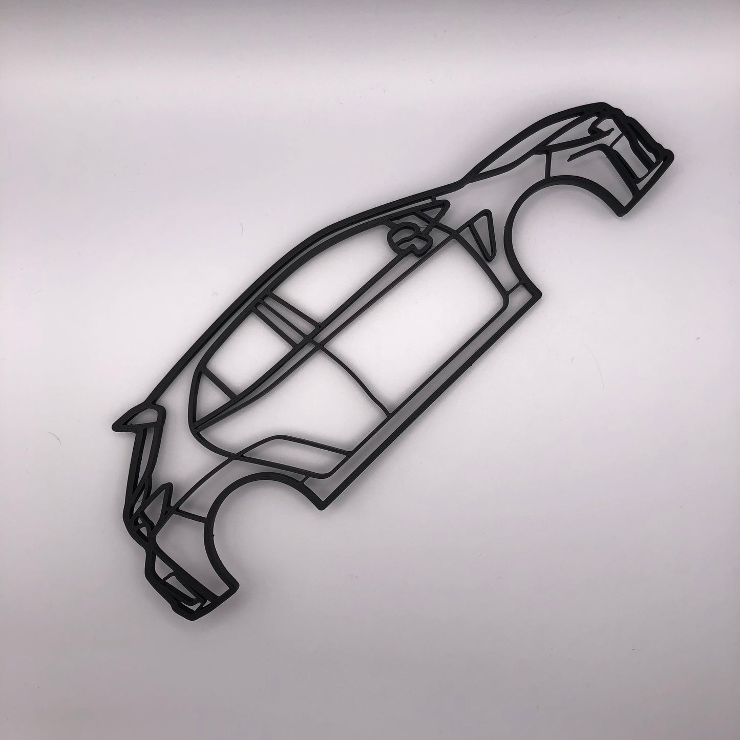 3D Printed GR Corolla Silhouette Wall Decor (23cm)