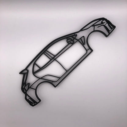 3D Printed GR Corolla Silhouette Wall Decor (23cm)