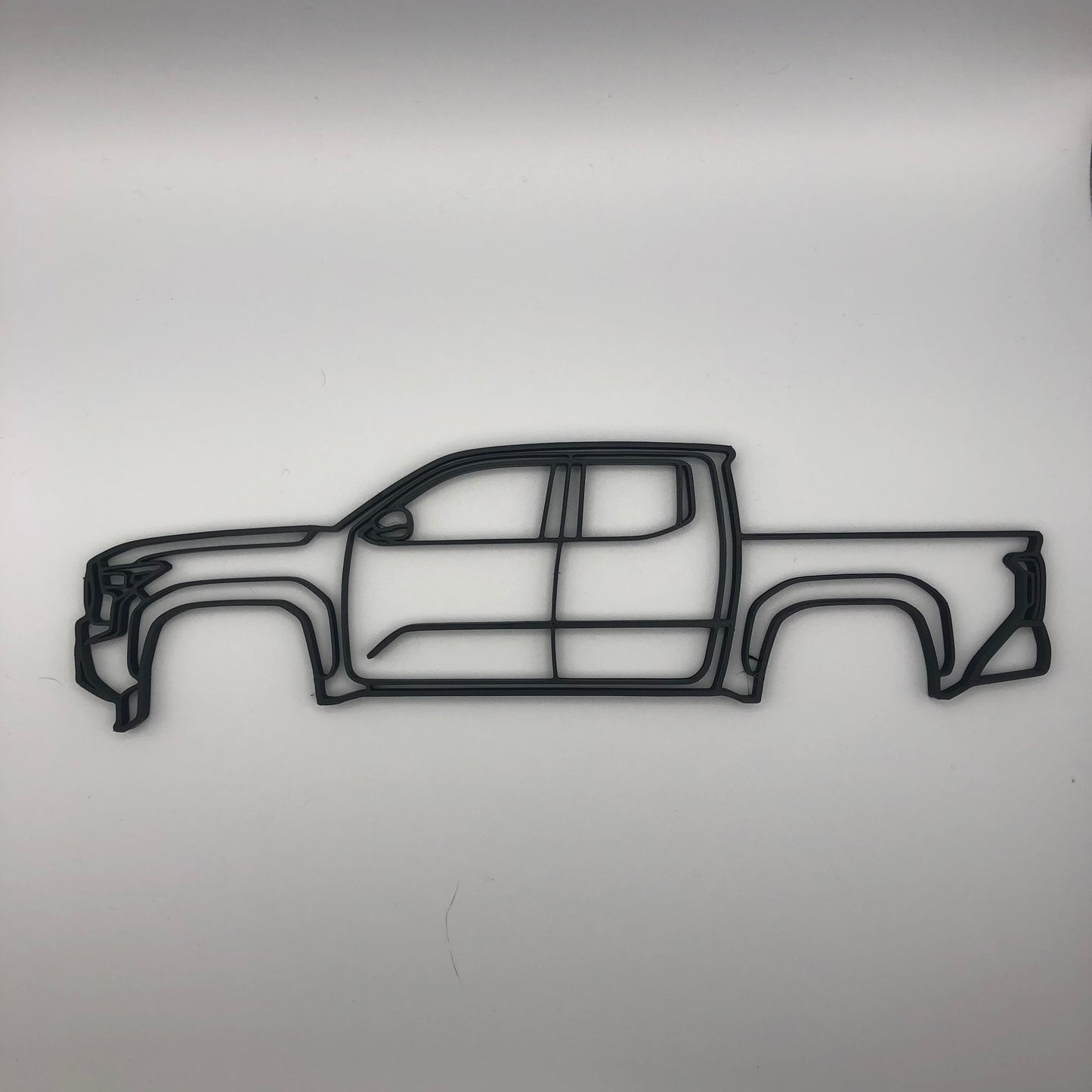 3D Printed Toyota Tacoma Silhouette Wall Decor (23cm)