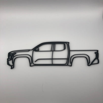 3D Printed Toyota Tacoma Silhouette Wall Decor (23cm)