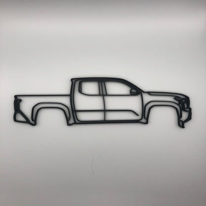 3D Printed Toyota Tacoma Silhouette Wall Decor (23cm)