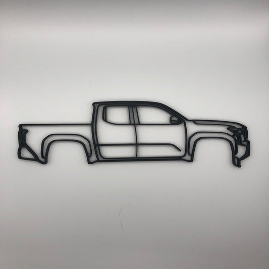 3D Printed Toyota Tacoma Silhouette Wall Decor (23cm)