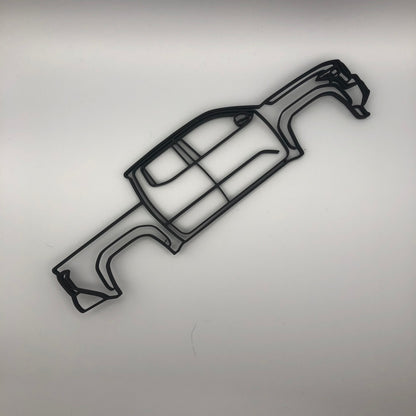 3D Printed Toyota Tacoma Silhouette Wall Decor (23cm)