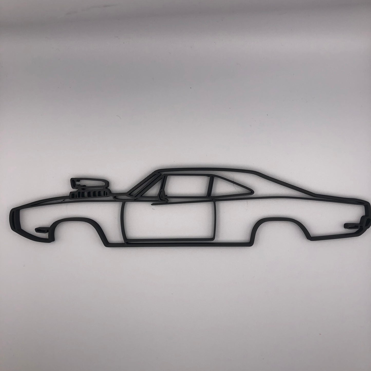 Fast & Furious 3D Printed Blown Dodge Charger Silhouette Wall Decor ( 23cm )