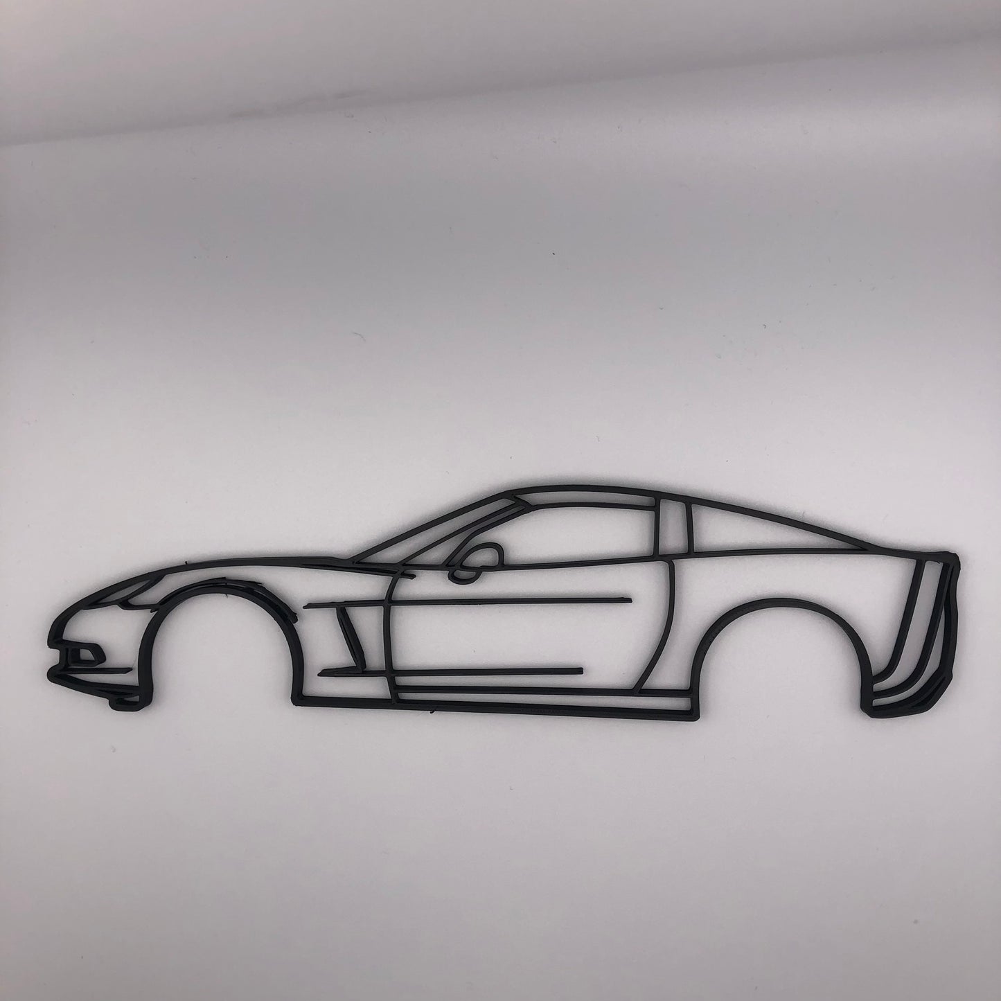 3D Printed Corvette C6 Silhouette Wall Decor ( 23cm )