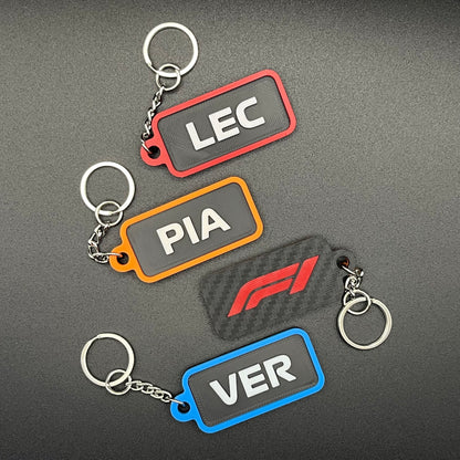 Racing Series Driver Code Keychain