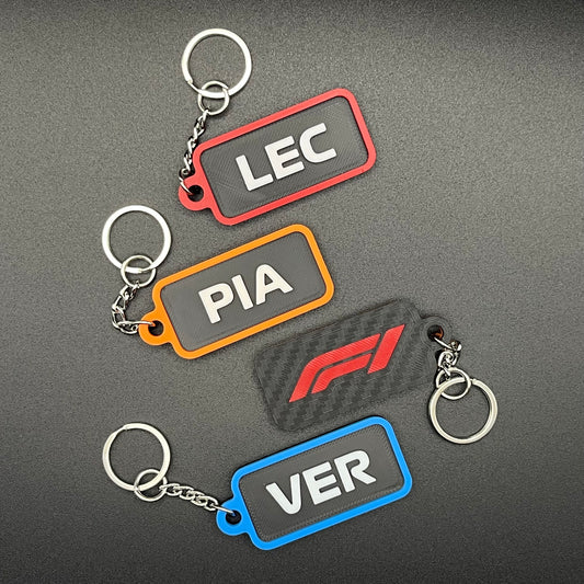 Racing Series Driver Code Keychain