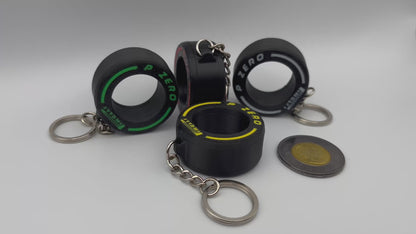 Racing Tire Keychain