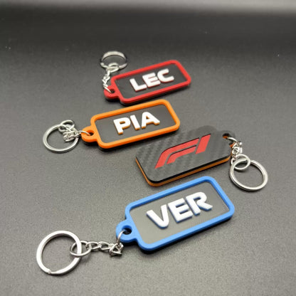 Racing Series Driver Code Keychain