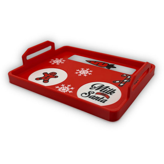 Milk and Cookies Tray for Santa